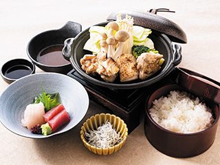 鶏すき焼き陶板御膳